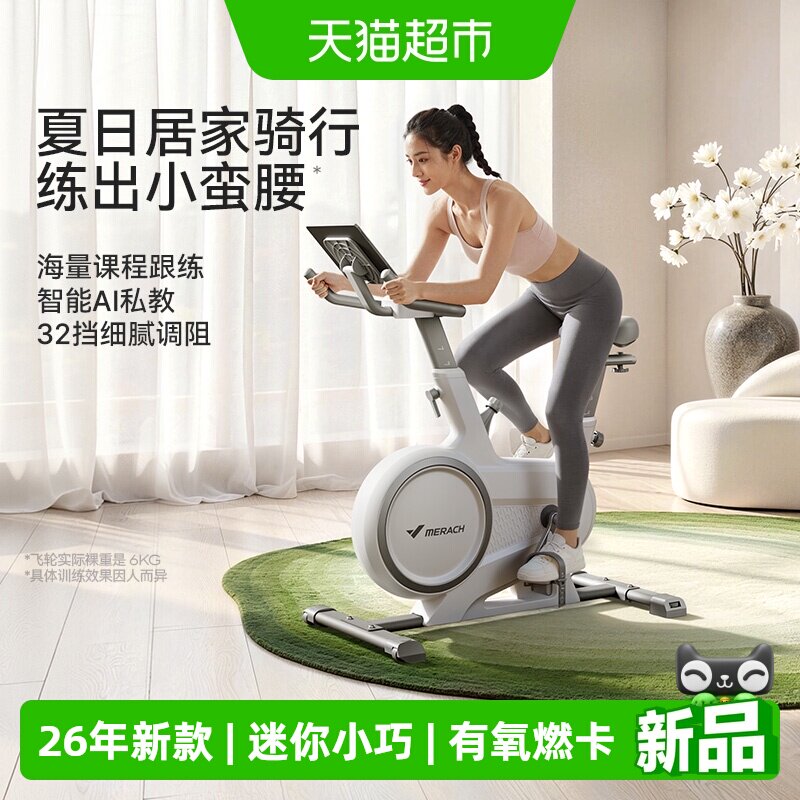 麦瑞克动感单车家用静音健身运动自行车室内减肥自发电绝影S03