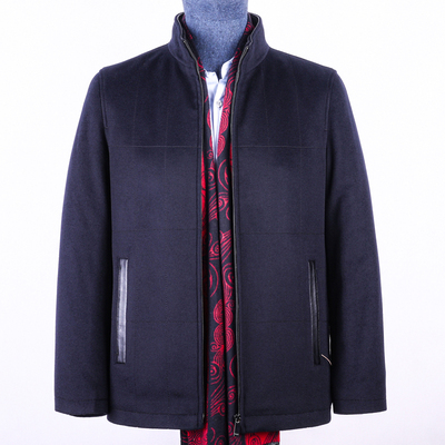 男士皮草貂绒短款立领尼克服