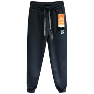 赤裸裸的好货！特别暖和！秋冬加绒加厚羊羔毛男运动休闲收脚卫裤