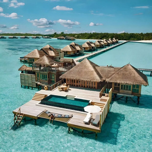 马尔代夫旅游姬丽兰卡富士岛自由度假5天4晚蜜月旅行玻璃地板网床