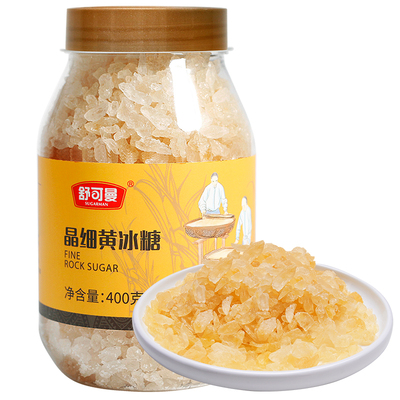 舒可曼晶细黄冰糖冰糖400g×1罐