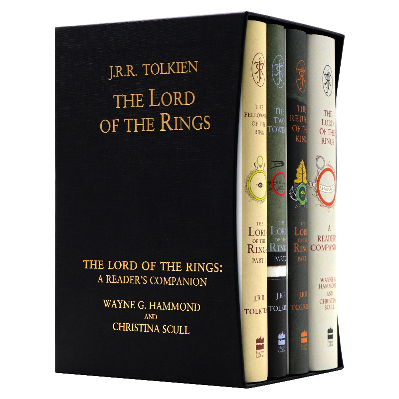 【自营】指环王英文原版魔戒4册盒装 The Lord of the Rings Boxed Set 托尔金精装插图版 霍比特人+魔戒三部 史诗级奇幻大作 现货 书籍/杂志/报纸 文学小说类原版书 原图主图