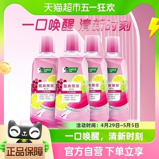 DARLIE好来(原黑人)果萃漱口水500ml*4瓶洁白清新口气不刺激