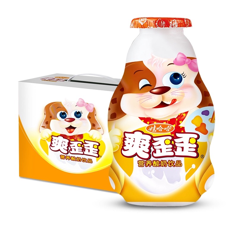 娃哈哈爽歪歪200gx2瓶酸奶饮料饮品益生菌整箱发酵儿童豆奶哇哈哈