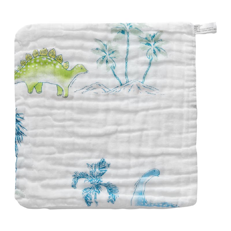 婧麒婴儿小方巾儿童毛巾纯棉纱布口水巾宝宝洗脸巾新生超软方巾