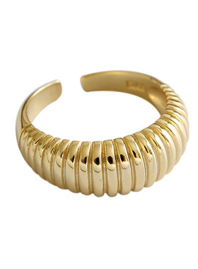 2021新款小众女ins波浪戒指