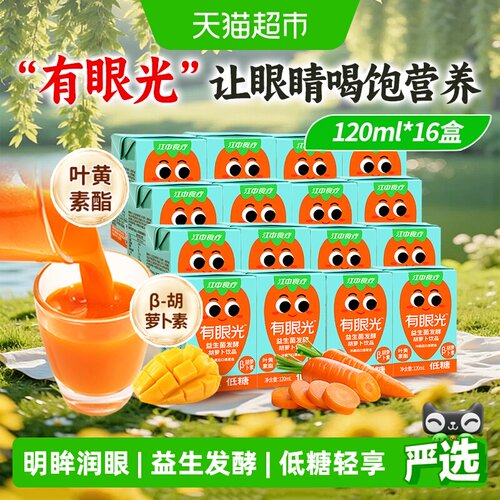 江中食疗有眼光胡萝卜汁16盒