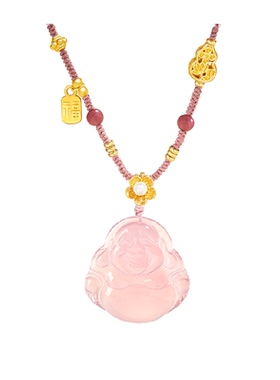 GLTEN粉玉髓佛公弥勒佛生日礼