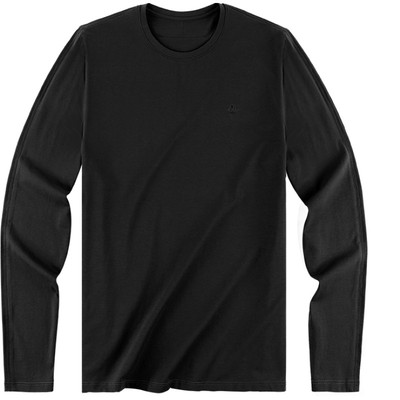 布先生十字立体装饰纯色长袖T恤