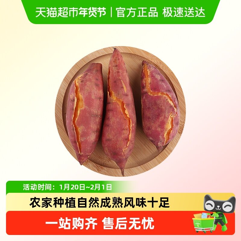 福建漳州六鳌红心蜜薯红薯地瓜粉糯香甜,水产肉类/新鲜蔬果/熟食,番薯,淘宝优惠券,粉丝福利购,淘宝优惠卷