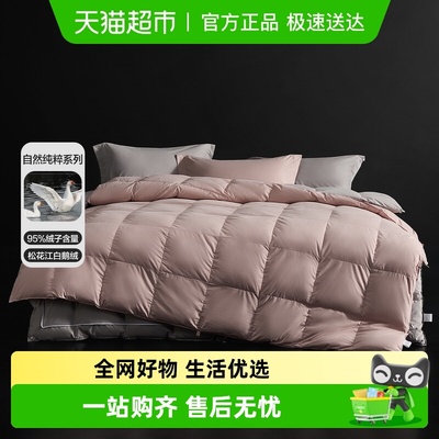 水星家纺95松花江白鹅绒被芯