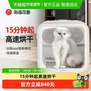 鸟语花香H5智能控温宠物烘干箱app远程操控全自动家用吹水机