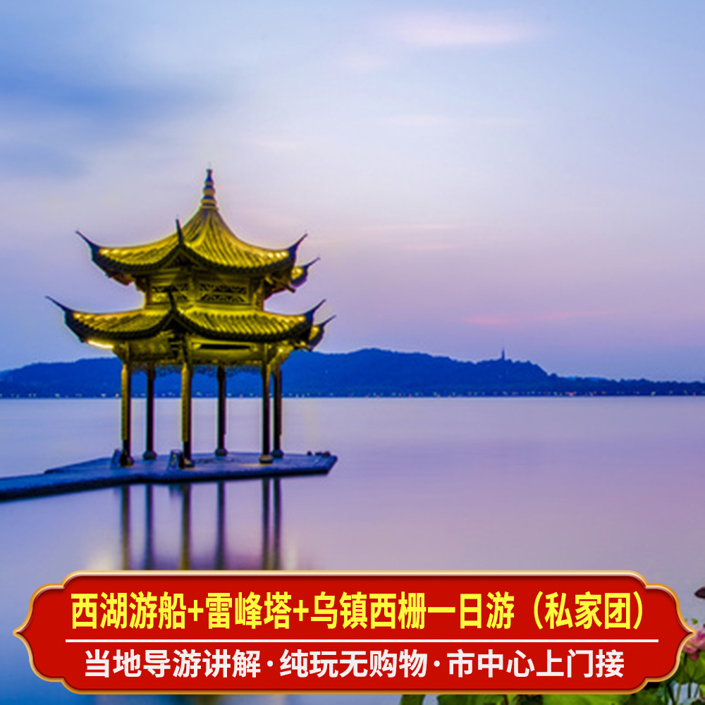 杭州西湖雷峰塔乌镇西栅夜景一日游包车私家团独立成团导游讲解