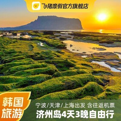 宁波/天津/上海出发 韩国旅游 济州岛4天3晚自由行 含往返机票