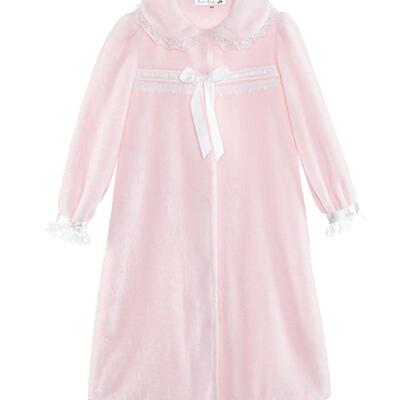 雪雅可儿童浴袍女女童公主加厚款