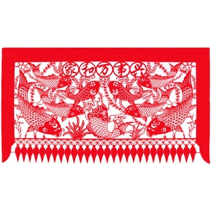 马年新款年画剪纸窗花玻璃贴装饰中国风年货多款可选横吊钱挂钱