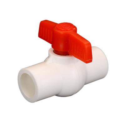 包邮PPR全塑球阀 4分6分 1寸 平口热熔 阀门 ppr水管配件 管件