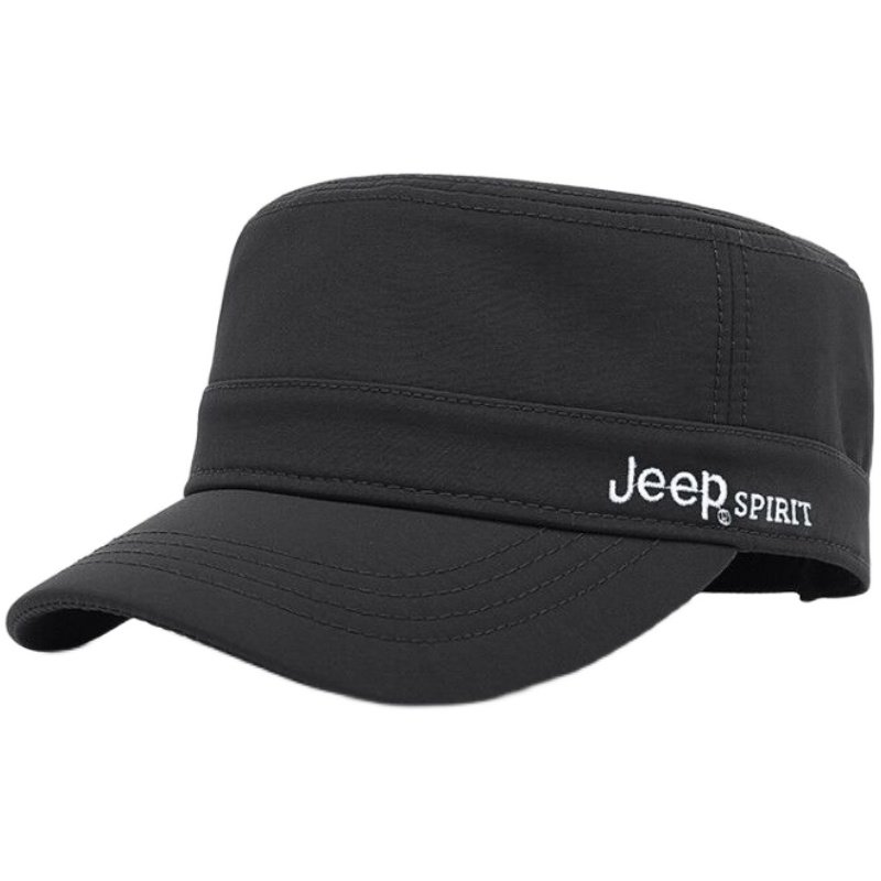 Jeep SPIRIT休闲吉普正品帽子秋冬新品加绒平顶帽男青年加厚保暖