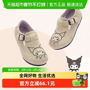 【三丽鸥IP】巴拉巴拉童鞋女童公主鞋复古勃肯鞋2025春秋新款鞋子