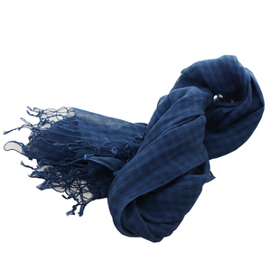 出口订单2025新款亚麻格子围巾100%纯麻四季空调披肩薄款旅游丝巾