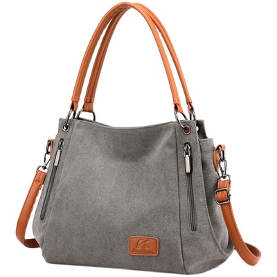 帆布包女包复古手提斜挎单肩通勤