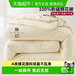 无印良品新疆棉花被子冬被加厚保暖棉被学生宿舍单人春秋被芯夏被