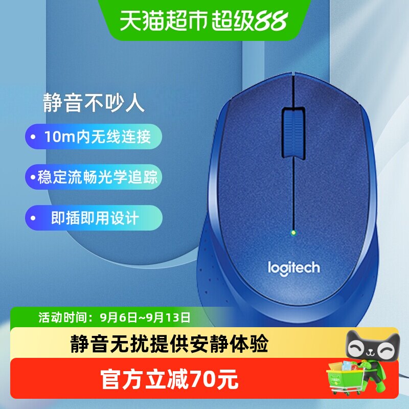 罗技M330舒适静音无线鼠标图片