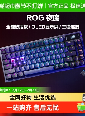 【政府补贴15%下拉详情领优惠】ROG夜魔无线三模客制化游戏键盘