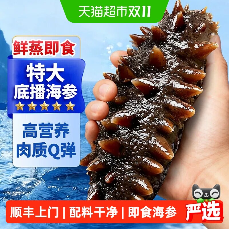 顺丰上门海参即食大连海参辽参礼盒刺参鲜活海渗独立包装开袋即食