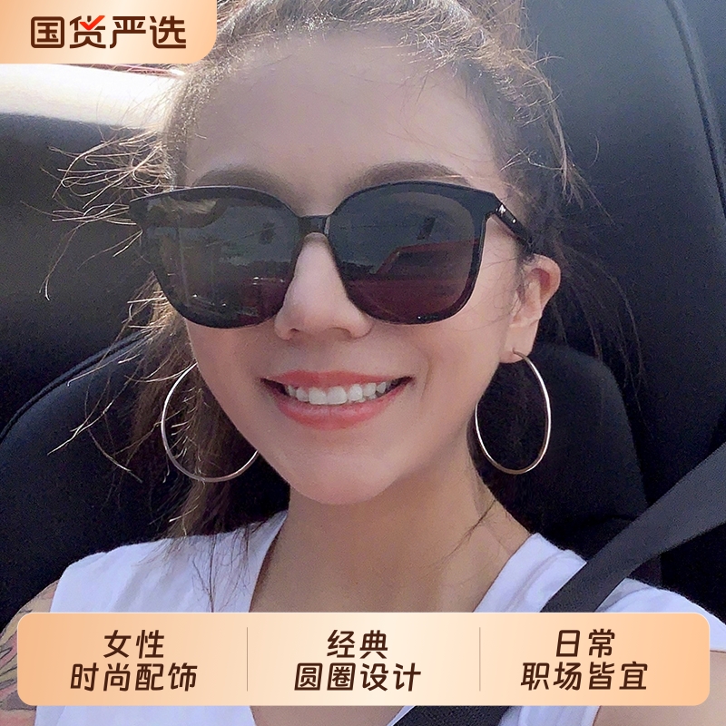 999银大圆圈素圈耳环小众轻奢2025新款爆款耳圈高级感耳钉耳饰