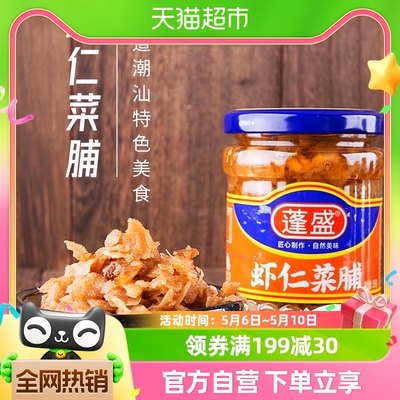 蓬盛虾仁菜脯瓶装下饭酱菜195g