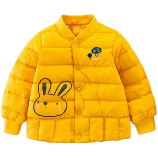 小数点童装男女童轻薄羽绒服冬季新品中小童立领保暖宝宝外套