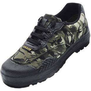 际华3537正品解放鞋男低帮工作鞋耐磨工地劳动胶鞋防臭帆布劳保鞋