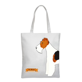 MY PUGGY原创刚毛猎狐梗帆布袋手提袋卡通可爱单肩包涤棉原料优质