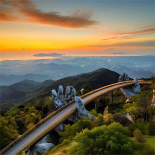 [岘港巴拿山-【直接入场】巴拿山门票（15点-22点）+自助晚餐+巴士接送]出示凭证直接使用