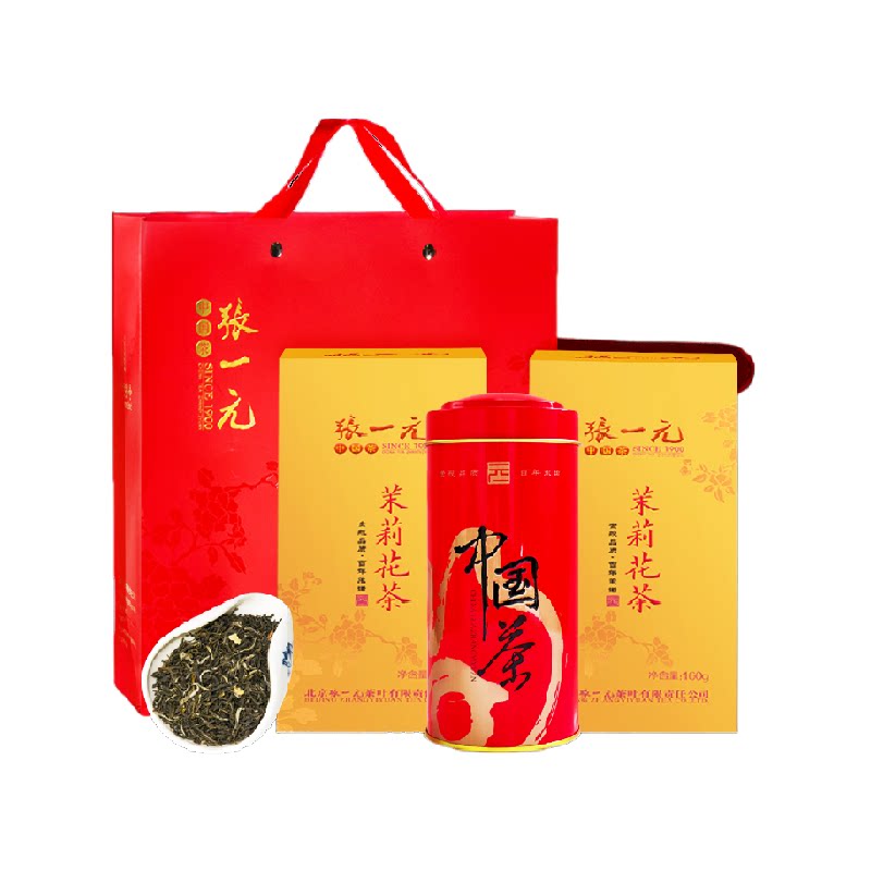 张一元茉莉花茶160g×2罐图片
