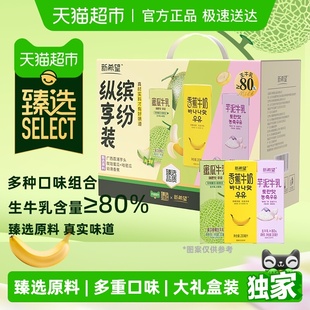 芋泥蜜瓜香蕉调制乳礼盒送礼 新希望风味牛奶3口味缤纷装 臻选