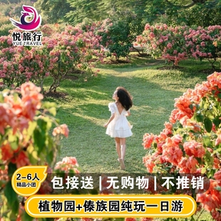 云南旅游西双版 纳中科院热带植物园傣族园纯玩无购物一日游