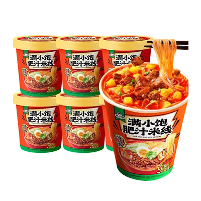 满小饱冲泡肥汁米线112.6g方便粉丝速食独特美味快餐宿舍即食米粉