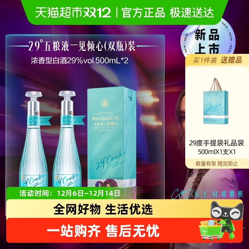 五粮液29度500mL*2白酒