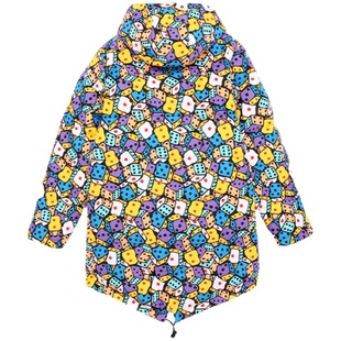 DEVIL NUT潮牌恶魔秋冬无性别情侣保暖保暖羽绒服 骰子小组 ATY