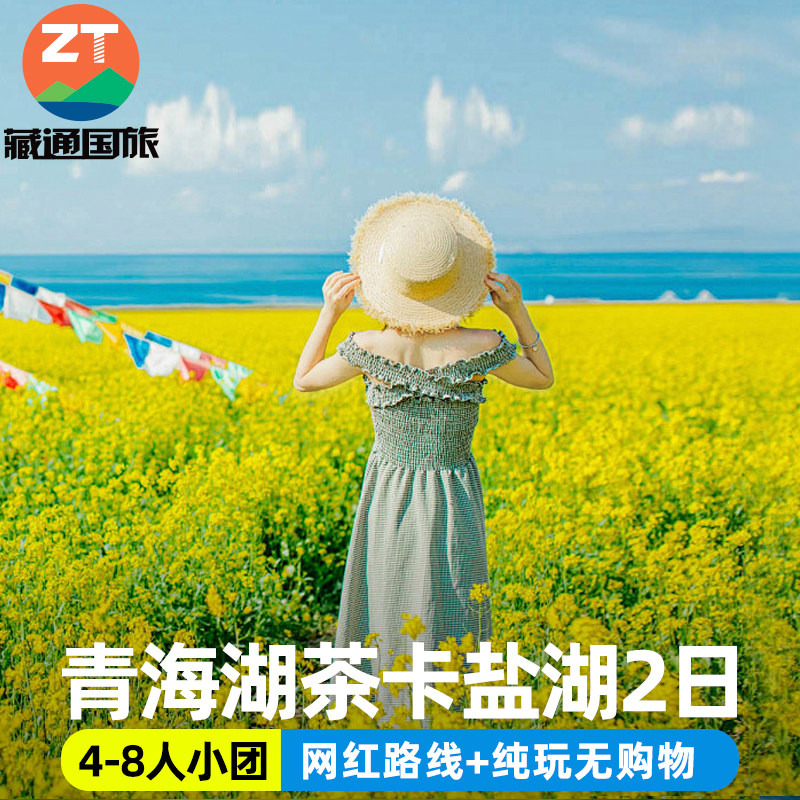 含门票 青海旅游2天1晚西宁青海湖茶卡盐湖拼车纯玩二日游跟团游