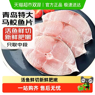 鲅鱼马鲜活冷冻青岛特大鲅鱼片