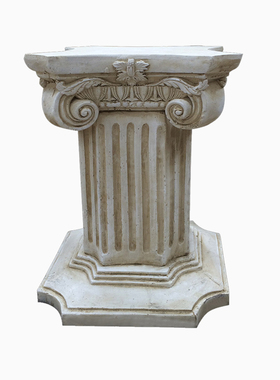 欧式风罗马柱花盆雕像底座大摆件