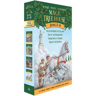 现货 英文原版 神奇树屋 13-16套装 Magic Tree House Volumes 13-16 Boxed Set 进口原版 中小学英文读物
