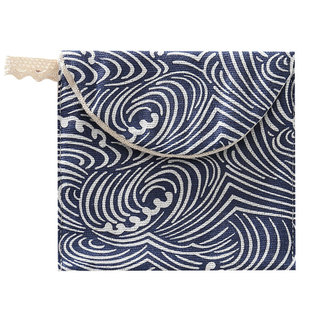 简约姨妈巾收纳包便携卫生巾随身袋布艺棉麻月事小包卫生棉收纳袋