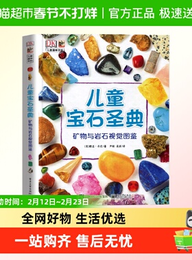 DK儿童宝石圣典矿物与岩石图鉴地理质科普儿童百科全书科普绘本