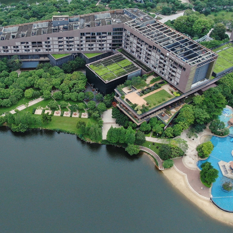 东莞松山湖凯悦酒店(2大2小-自助早餐  可选 梦幻百花洲/下午茶)