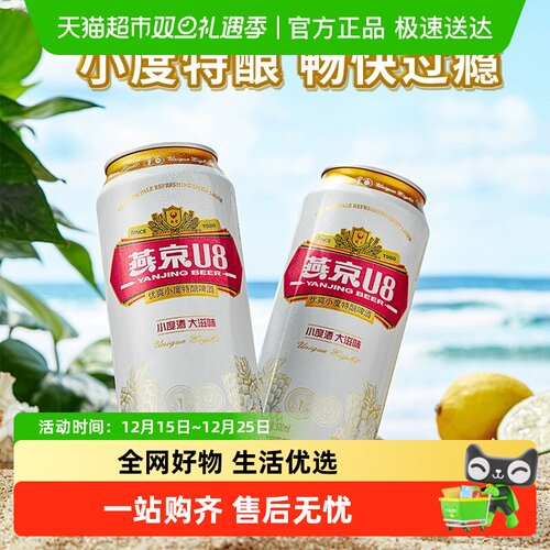 燕京啤酒U8小度特酿9L×1箱