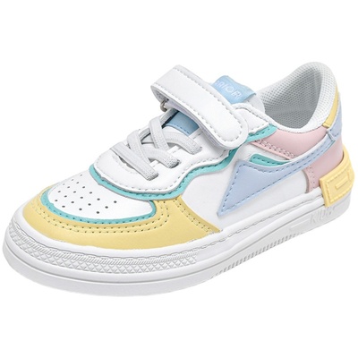 回力皮面春秋新款小白儿童运动鞋